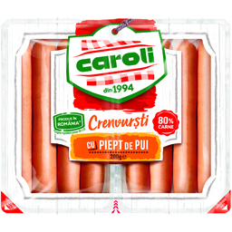 Caroli Crenvursti Cu Piept De Pui 280g