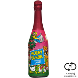 Robby Bubble Bautura Racoritoare Carbogazoasa Cu Suc De Cirese 750ml