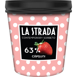 La Strada Sorbet De Capsuni 310g