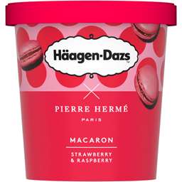 Haagen-dazs Inghetata Macaron Cu Capsuni Si Zmeura 360g