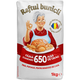 Raftul Bunicii Faina Alba De Grau 650 Standard 1kg