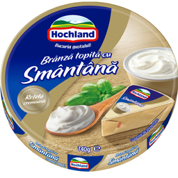 Hochland Branza Topita Cu Smantana, Triunghiuri 140g