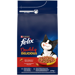 Felix Hrana Uscata Pentru Pisici Adulte, Cu Vita Si Pui 1.4kg