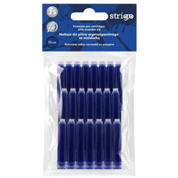 Strigo Set 25 Rezerve De Cerneala Albastra Cu Stergere Pentru Stilou