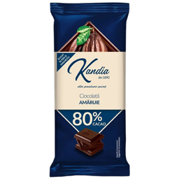 Kandia Ciocolata Amaruie 80% Cacao 80g