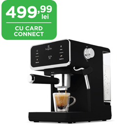 Berlinger Haus Espressor Digital 3-in-1, 950w, Capsule, Cafea Macinata, Ese, Negru- Argintiu