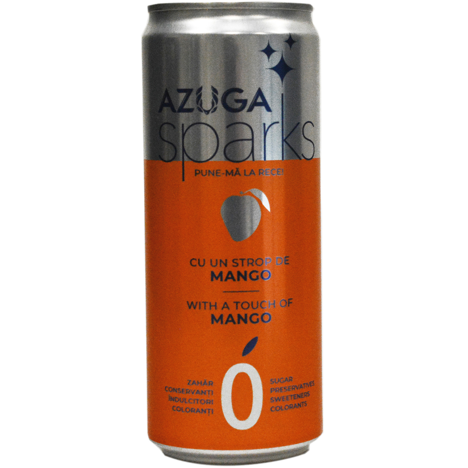 Bautura racoritoare carbogazoasa, cu aroma de mango 330ml
