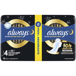 Always Absorbante Ultra Secure Night 12 Bucati