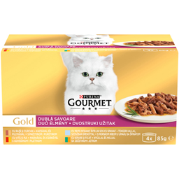 Gourmet Hrana Umeda Pentru Pisici Doubla Savoare 4x85g