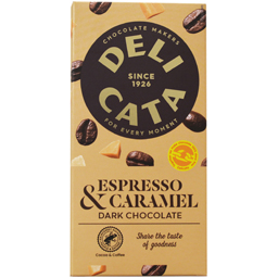 Ciocolata neagra espresso & caramel 90g