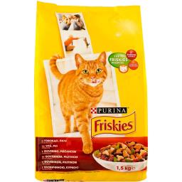 Friskies Hrana Uscata Pentru Pisici Cu Legume Si Vita 1.5kg