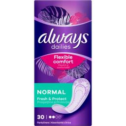 Always Dailies Absorbante Zilnice Normal, 30 Bucati