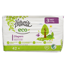 Nature's Promise Eco Scutece Bebelusi Marimea 3, 5-9 Kg, 42 Buc