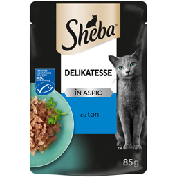 Sheba Hrana Completa Pentru Pisici Adulte, Cu Ton 85g