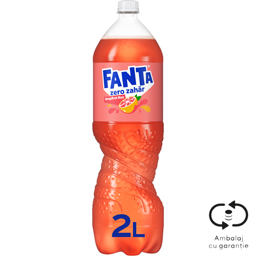 Fanta Zero Zahar Bautura Racoritoare Carbogazoasa Cu Suc De Grepfrut 2l