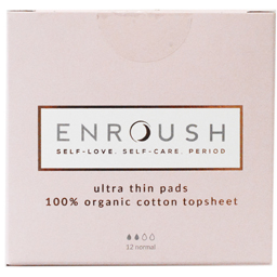 Enroush Absorbante Din Bumbac Organic, Normal, 12 Bucati