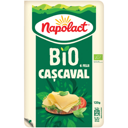 Napolact Bio Cascaval Felii 120g