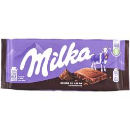 Milka Ciocolata Cu Lapte Cu Crema Cu Cacao, Aerata 100g