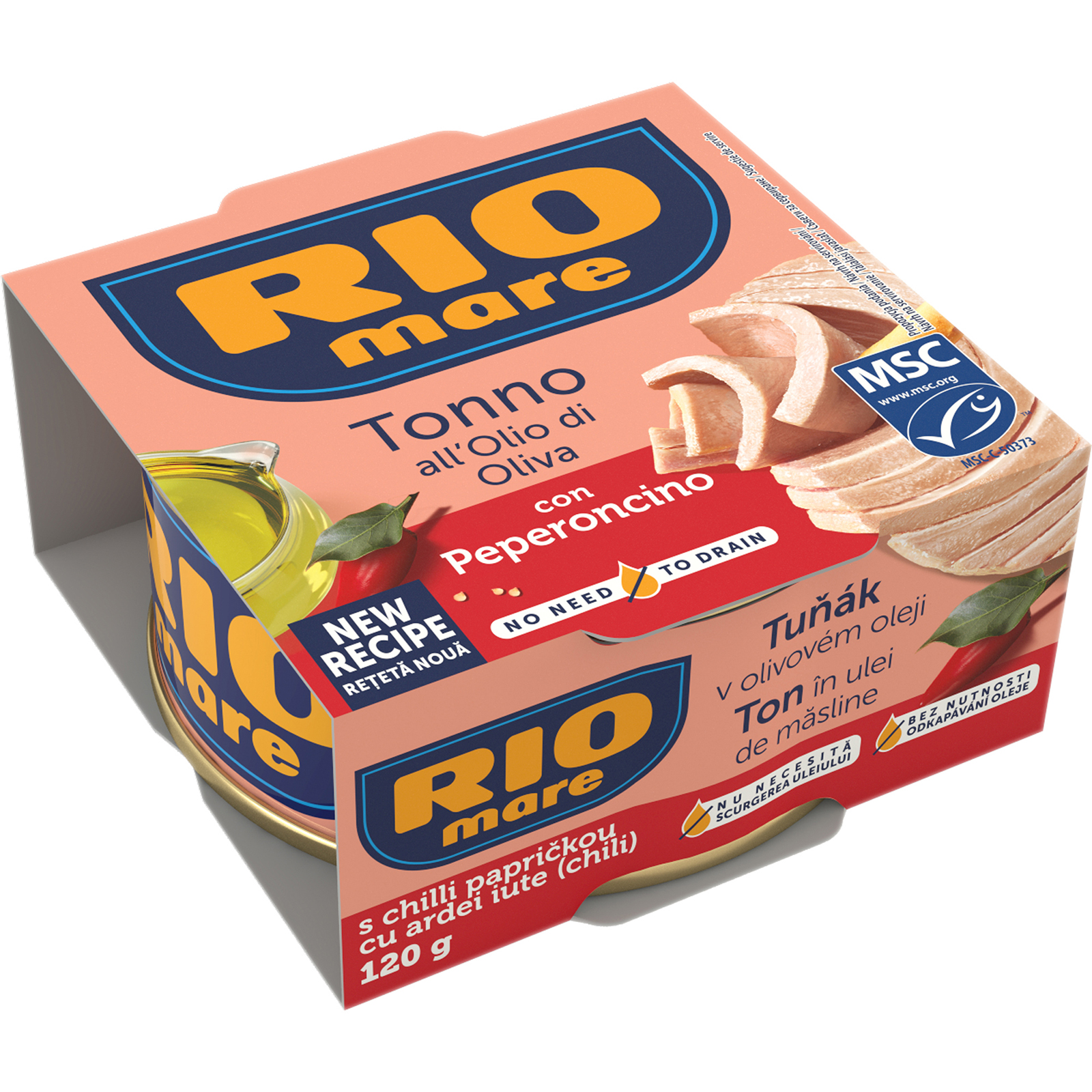 Ton picant in ulei de masline 120g
