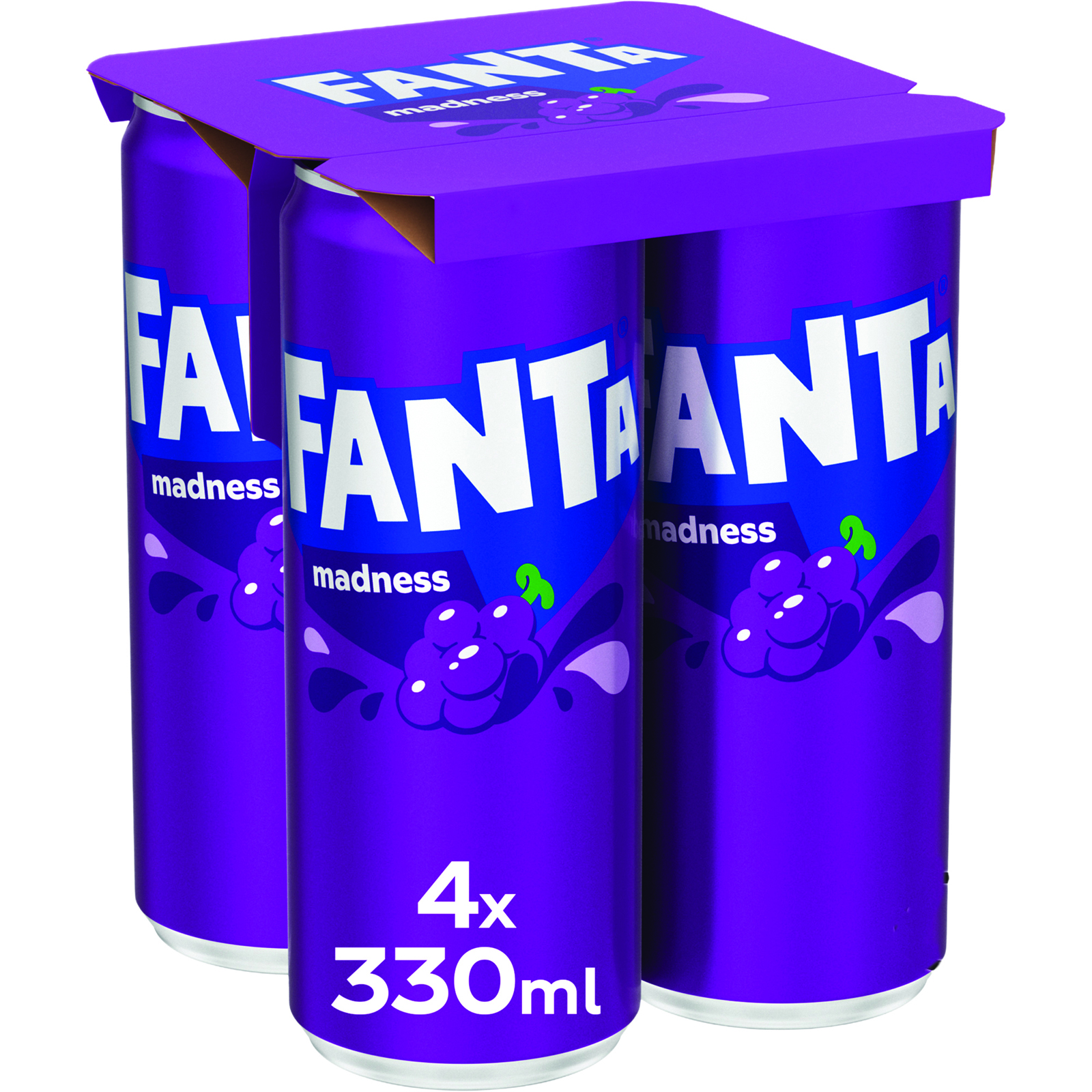 Bautura racoritoare carbogazoasa cu suc de struguri 4x330ml