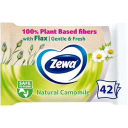 Hartie igienica umeda Camomile, 42 bucati
