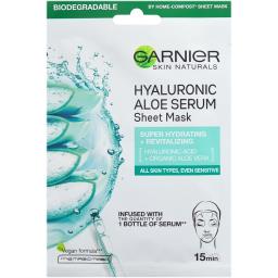 Garnier Masca Servetel Pentru Fata Aloe Vera 28g