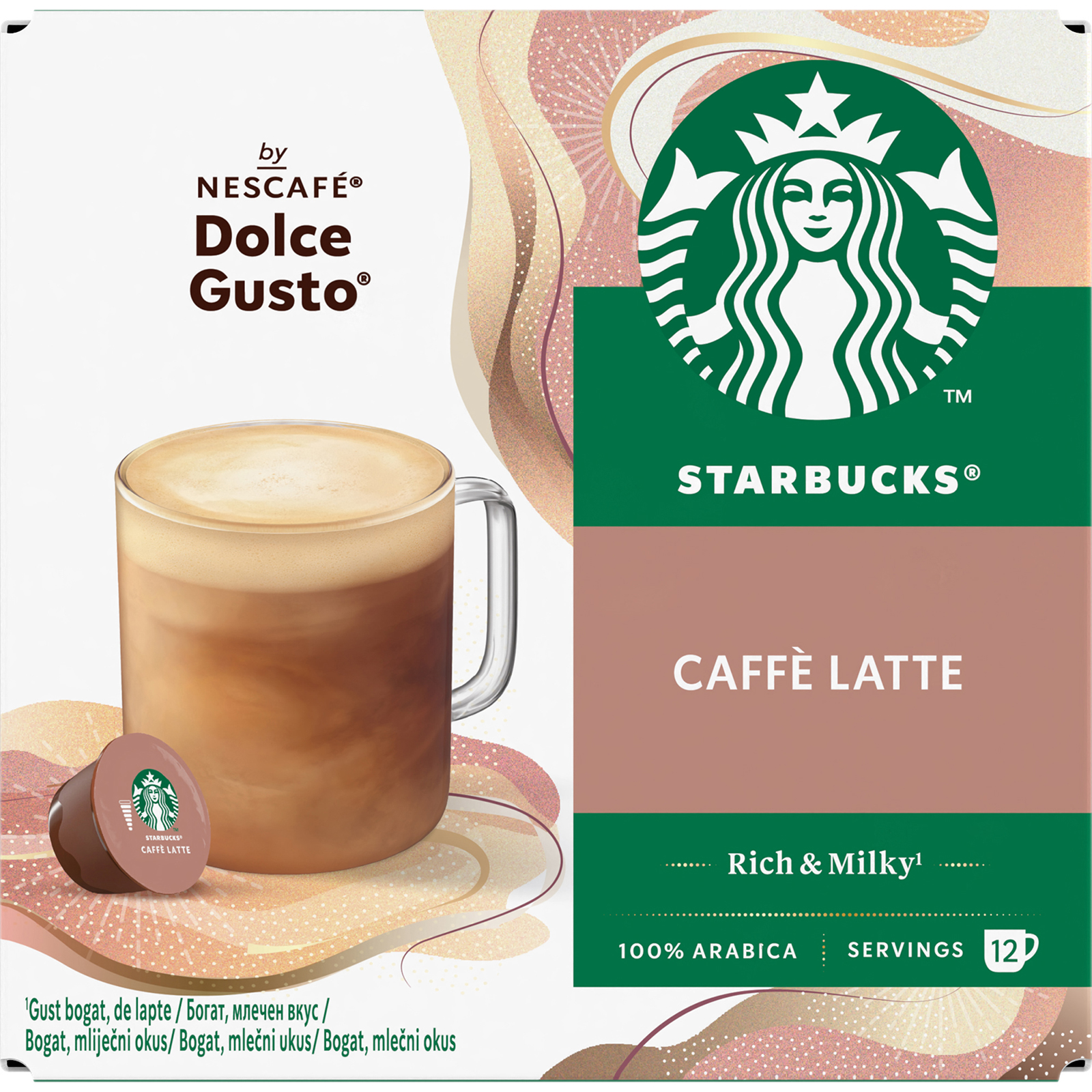 Cafea Caffe Latte, 12 capsule
