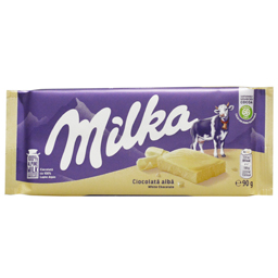 Milka Ciocolata Alba Cu Lapte 90g