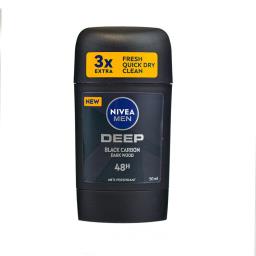 Nivea Men Deodorant Stick Deep Black Carbon Dark Wood 50ml