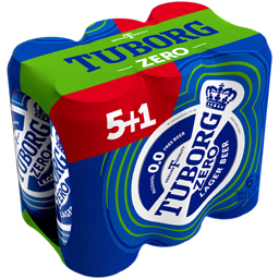 Tuborg Zero Bere Lager Fara Alcool 5+1 0.5l