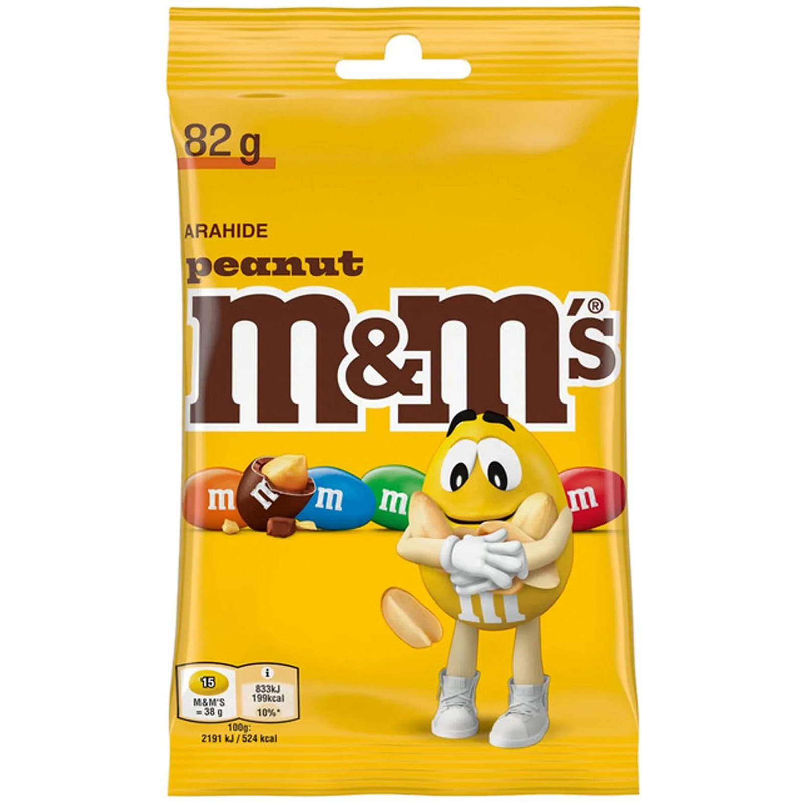 2 x m&m's Arahide invelite in ciocolata cu lapte 82g