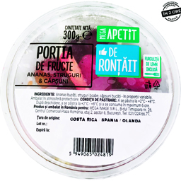 Mega Apetit Mix Ananas, Struguri Si Capsuni 300g