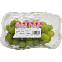 (produs Ambalat) Struguri Albi Fara Samburi Cotton Candy 300g