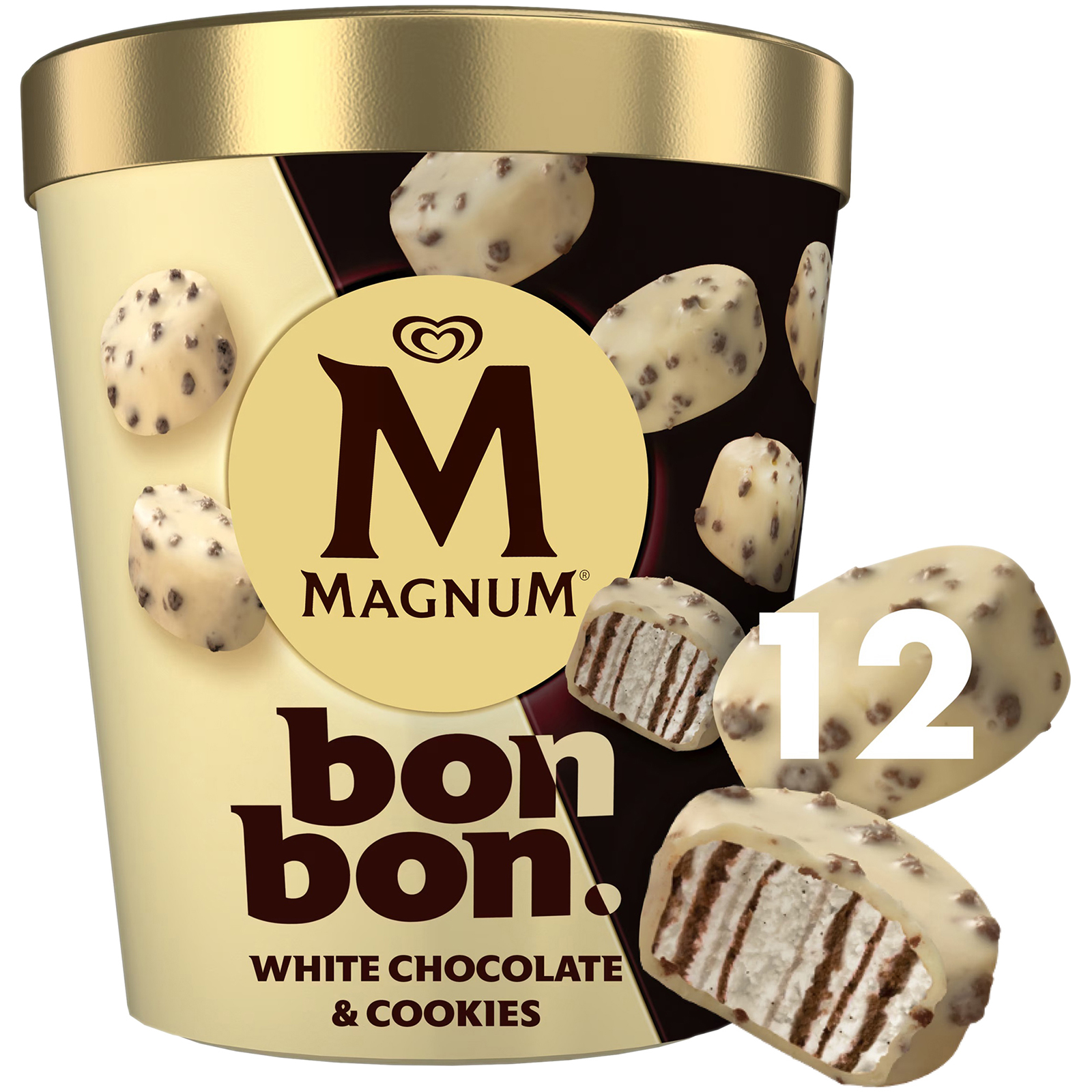 2 x Magnum Inghetata White Chocolate & Cookies 204ml