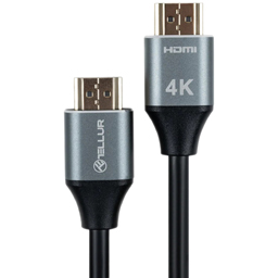 Tellur Cablu Hdmi 2.0 De Mare Viteza, 4k, 18gbps, Plug-plug, Ethernet, Placat Cu Aur, 3m
