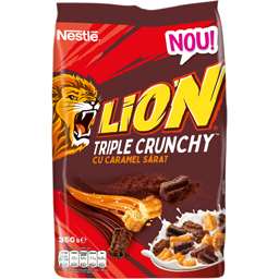 Lion Cereale Cu Ciocolata Si Caramel Sarat 350g