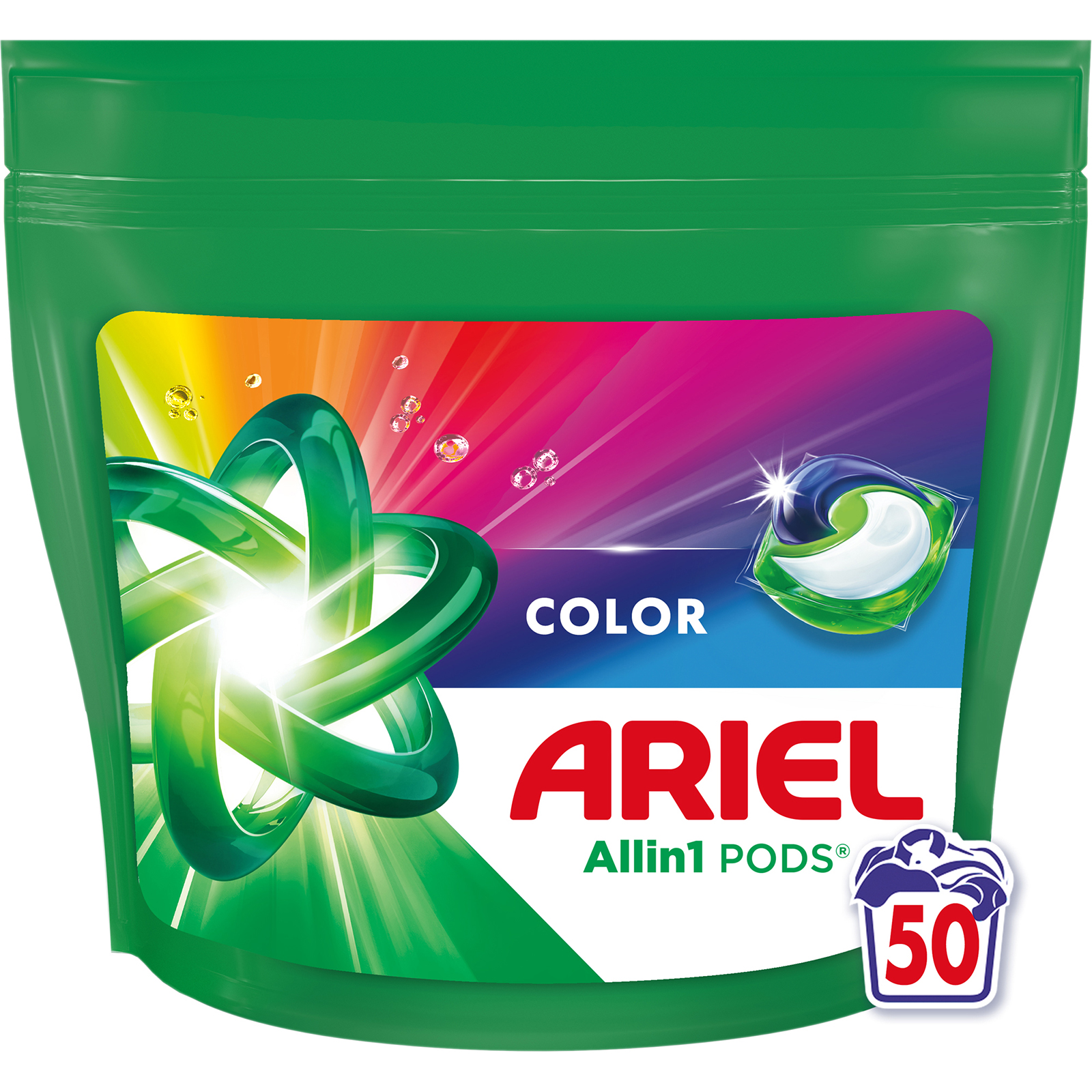Detergent capsule color, 50 capsule