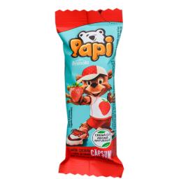 Papi Baton De Ciocolata Cu Lapte Si Crema De Capsuni 26.8g