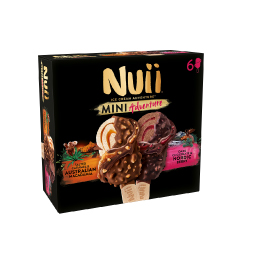 Nuii Inghetata Caramel Sarat Si Macadamia, Ciocolata Neagra Si Fructe De Padure 253g