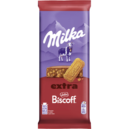 Milka Ciocolata Cu Lapte Extra Lotus Biscoff 190g