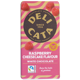 Delicata Ciocolata Alba Cu Zmeura Si Biscuiti 150g