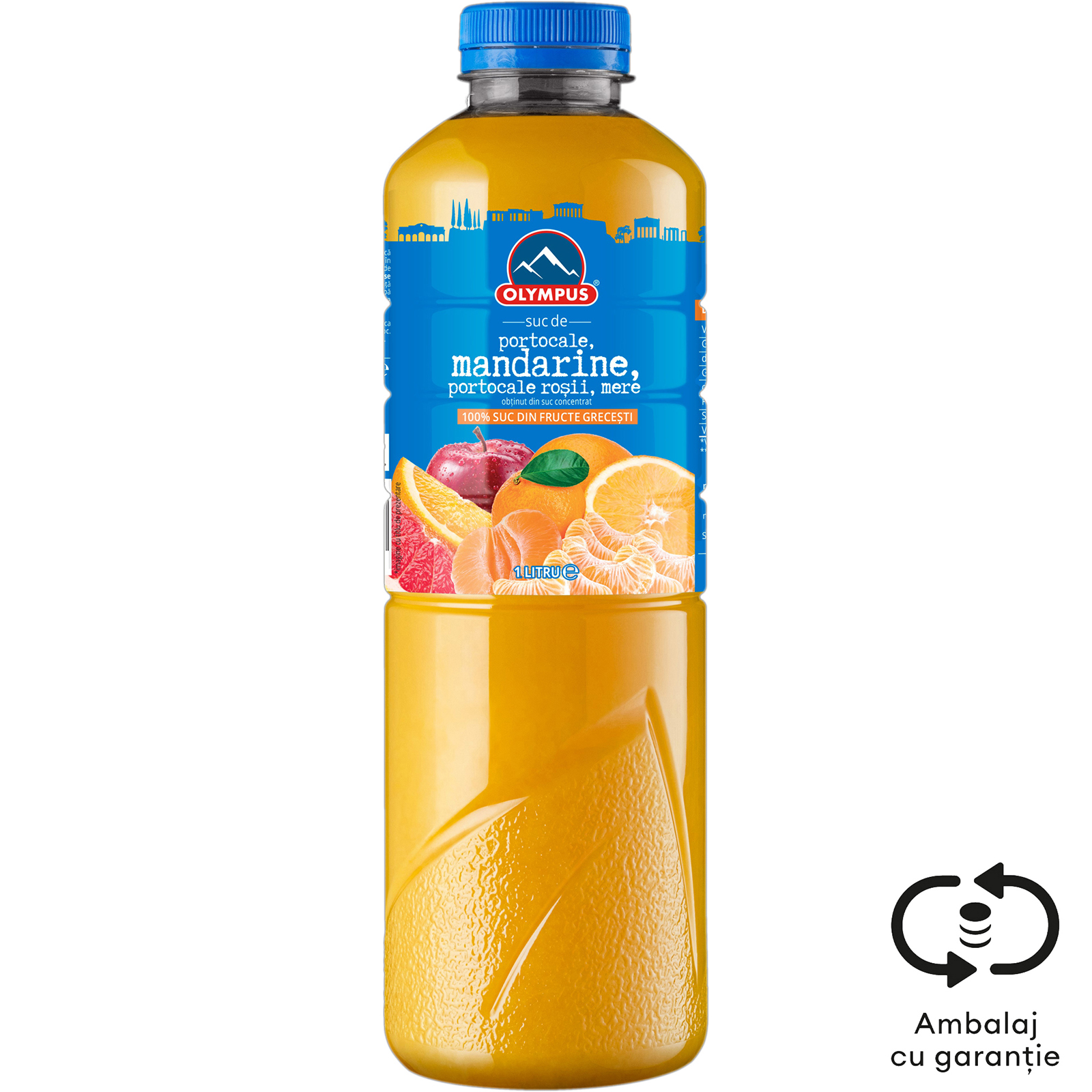 Suc de portocale, mandarine, portocale rosii, mere 1L