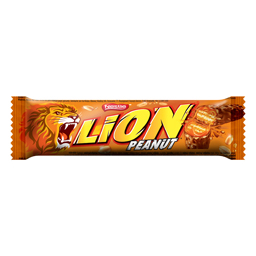 Lion Baton Cu Interior De Caramel, Napolitana, Arahide Si Ciocolata 41g