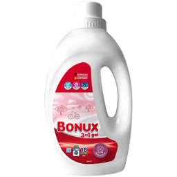 Bonux Detergent Gel 3in1 Pure Magnolia, 18 Spalari 0.9l
