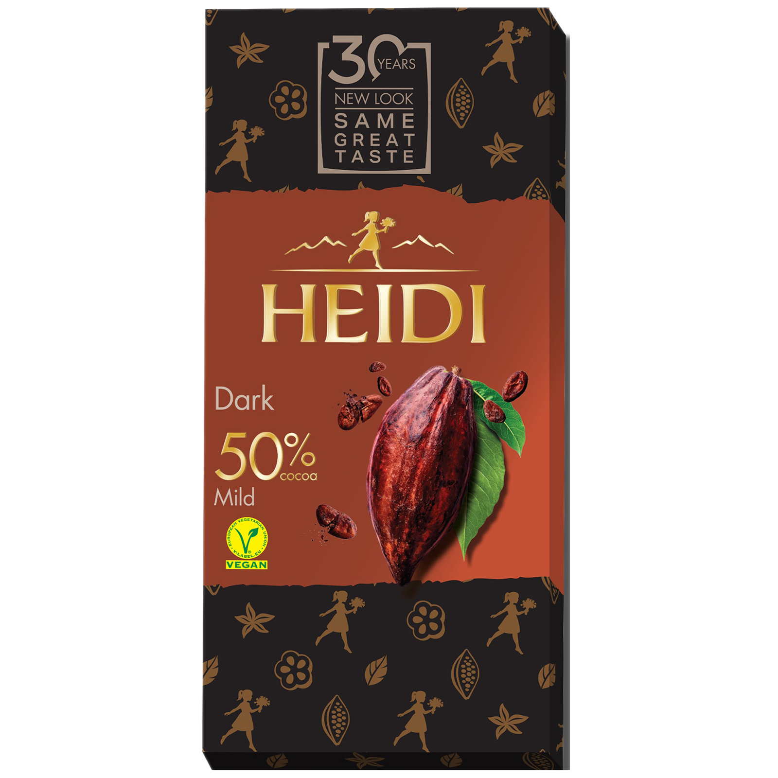 Ciocolata amaruie 50% cacao 80g