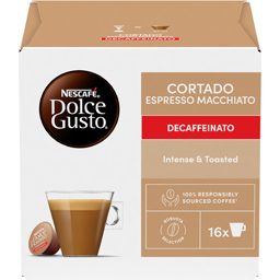 Nescafe Cafea Decofeinizata Cortado Espresso Macchiato, 16 Capsule