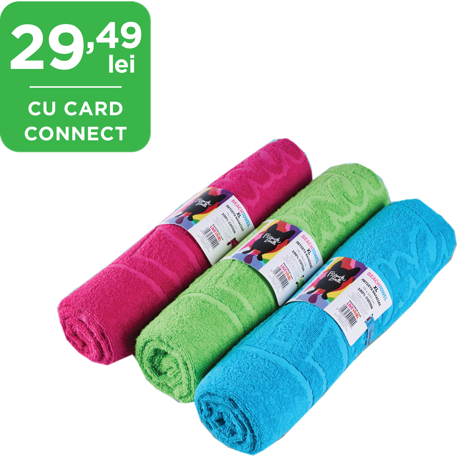 Prosop pentru plaja, diverse culori