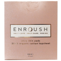 Enroush Absorbante Din Bumbac Organic, Super, 10 Bucati