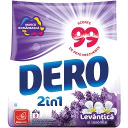 Dero Detergent Manual Levantica Si Iasomie, 8 Spalari 400g