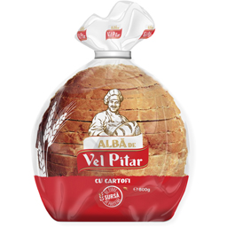 Vel Pitar Paine Alba Cu Cartofi Feliata 800g
